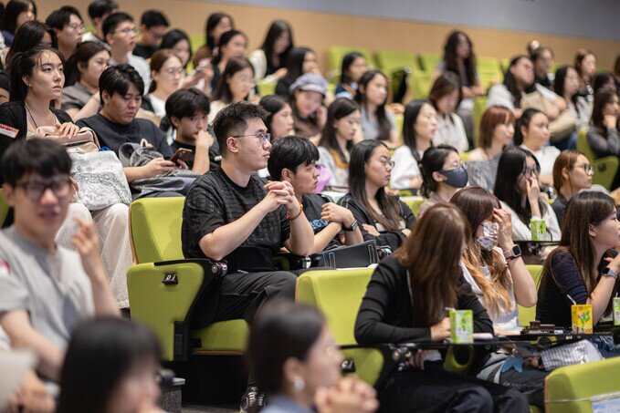 New students of the Master of Laws in Digital Governance and Master of Laws in National Security Law programmes attend the Orientation Day.