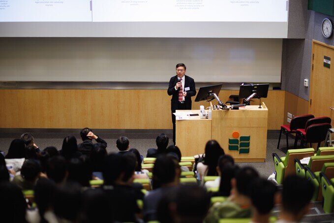 顧敏康教授於 LLM (DG) 迎新日致開幕辭
